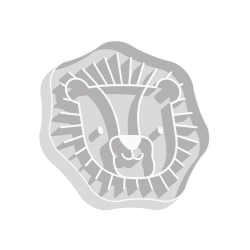 Emporte-pièce à biscuits tête de lion thème savane