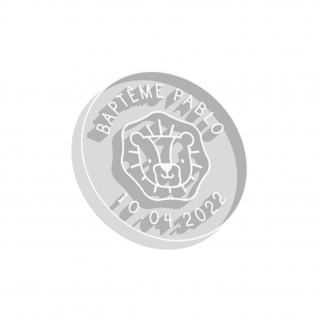 Emporte-pièce rond lion anniversaire thème savane