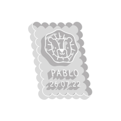 Emporte-pièce personnalisé petit lu lion thème savane