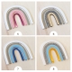 Décoration chambre enfant arc-en-ciel en bois avec couleurs
