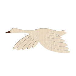 Décoration murale oie sauvage en vol, décoration enfant poétique