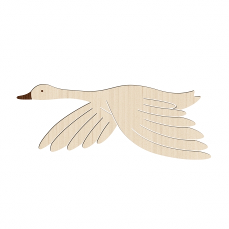 Décoration murale oie sauvage en vol, décoration enfant poétique