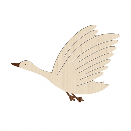 Décoration murale en bois oie en plein vol, décoration chambre enfant