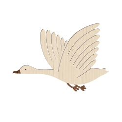 Décoration murale en bois oie en plein vol, chambre enfant