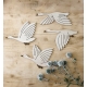 Décoration murale en bois envolée d'oies sauvages