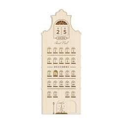Calendrier de l'Avent maison hollandaise