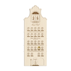 Calendrier de l'Avent personnalisé maison hollandaise
