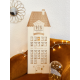 Calendrier de l'Avent original, maison de campagne en bois