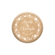 Magnet personnalisé avec initiales pour mariage champêtre fleuri kraft