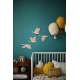 Décoration murale originales envolée d'oies en bois
