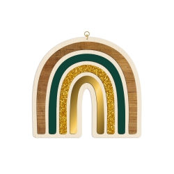 Décoration murale originale arc-en-ciel en plexiglas