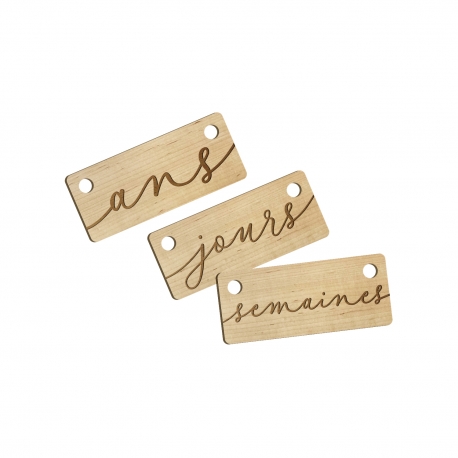 Pièce temporelle pour carte étapes 3 pièces