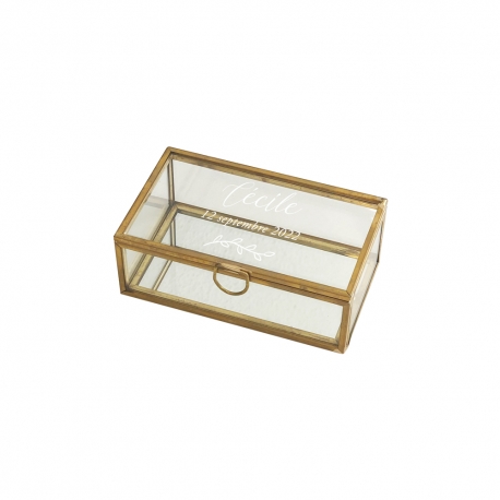 Boîte en verre personnalisée