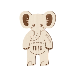 Faire-part baptême éléphant