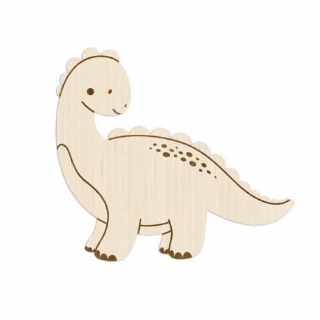 Enseigne murale en bois dinosaure