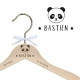 Cintre enfant en bois personnalisé panda