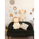 Décoration en bois lion chambre enfant savane