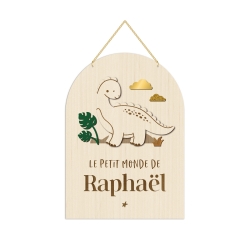 Pancarte personnalisée dinosaure, décoration de chambre originale