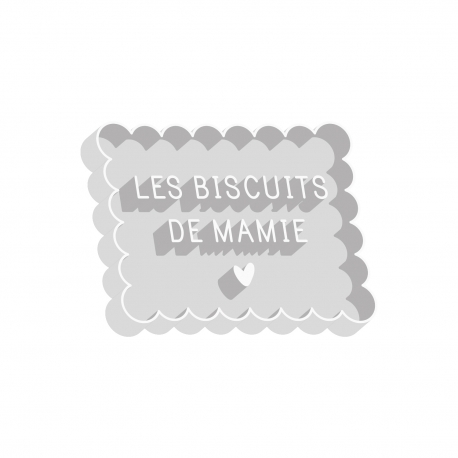 Emporte-pièce original Les biscuits de Mamie, cadeau fête des grand-mères