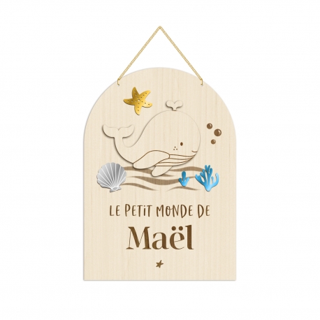 Décoration originale et personnalisée chambre enfant thème marin