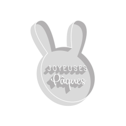 Emporte-pièce lapin Joyeuses Pâques