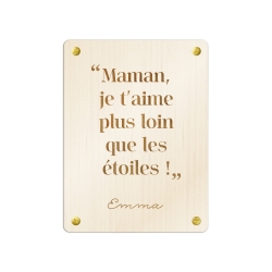 Pancarte décorative en bois fête des mères