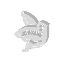 Emporte-pièce oiseau je t'aime