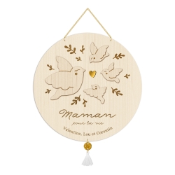 Médaille maman oiseau