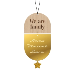 Bijou de voiture grigri porte-bonheur famille