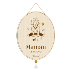 Cadeau original fête des mères, cadeau portrait bébé fille