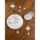 Médaille en bois personnalisée, cadeau original mama bird