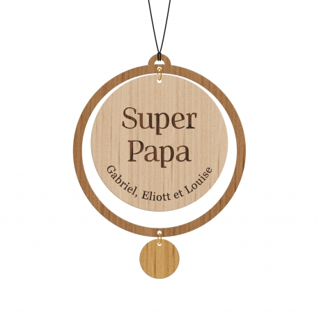 Bijou de voiture personnalisé, cadeau papa original