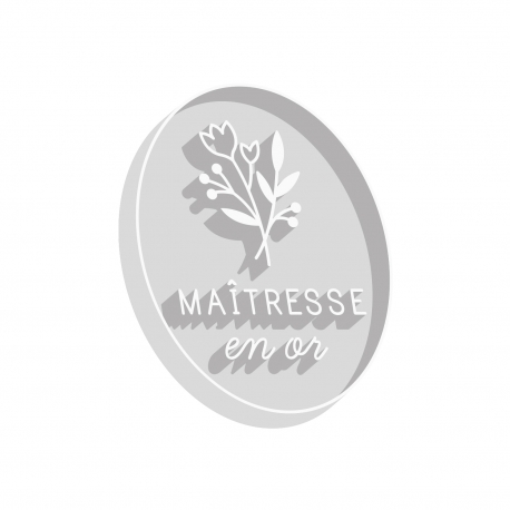 Emporte-pièce maîtresse ou nounou bouquet de fleurs