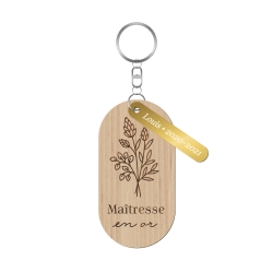 Porte-clé bouquet de fleurs maîtresse