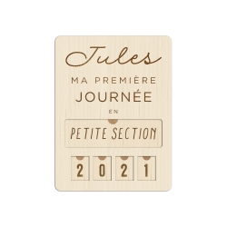 Pancarte personnalisée rentrée à l'école pour photo enfant