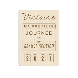 Pancarte personnalisée rentrée scolaire photo souvenir