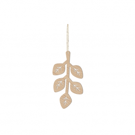 Feuilles d'acacia décoratives en bois, décoration originale