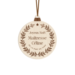 Boule de Noël couronne de l'Avent maîtresse