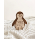 Décoration chambre enfant originale, pingouin en bois avec prénom
