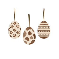 Lot de 3 suspensions oeufs de Pâques