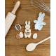 Biscuits originaux Pâques lapin et son oeuf