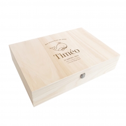 Coffret de naissance en bois souvenirs bébé modèle baleine