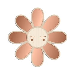 Décoration miroir en forme de fleur mère-veilleuse