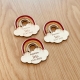 Cadeaux d'invités baptême personnalisables, magnets arc-en-ciel