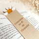 Marque-page original en bois, cadeau utile maman