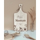 Planche à découper personnalisée fleurie cadeau maman original