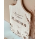 Planche à découper en bois personnalisée pour maman