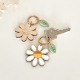 Porte-clefs marguerite à personnaliser pour la fête des mères