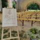 Panneau de bienvenue mariage en bois thème végétal fougère