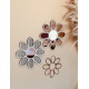 Miroir fleur original marguerite plexiglas rose gold